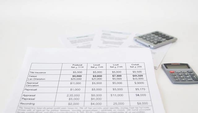 A detailed breakdown of closing costs for a residential real estate transaction, presented against a clean, minimalist backdrop. In the foreground, a neatly organized table outlines the various fees and their respective amounts, such as title insurance, loan origination, appraisal, and recording. The middle ground showcases relevant financial documents and a calculator, conveying the meticulous nature of the process. The background maintains a soft, muted tone, allowing the core information to take center stage. The overall composition is balanced, with a professional, informative atmosphere that aligns with the subject matter of "Closing Costs and Fees Explained". A detailed breakdown of closing costs for a residential real estate transaction, presented against a clean, minimalist backdrop. In the foreground, a neatly organized table outlines the various fees and their respective amounts, such as title insurance, loan origination, appraisal, and recording. The middle ground showcases relevant financial documents and a calculator, conveying the meticulous nature of the process. The background maintains a soft, muted tone, allowing the core information to take center stage. The overall composition is balanced, with a professional, informative atmosphere that aligns with the subject matter of "Closing Costs and Fees Explained".