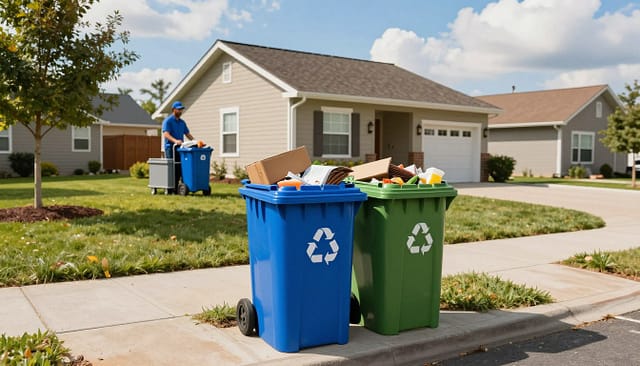 Trash and recycling services Trash and recycling services