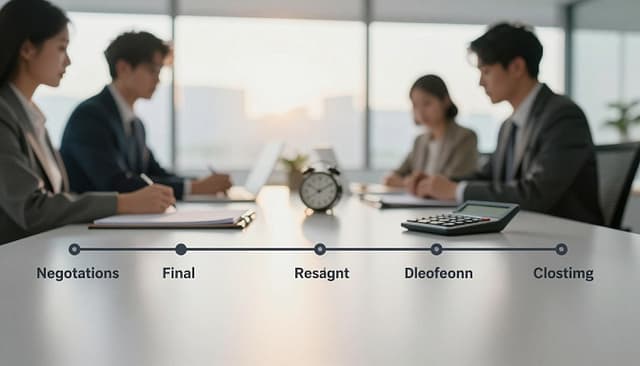 closing negotiations timeline closing negotiations timeline